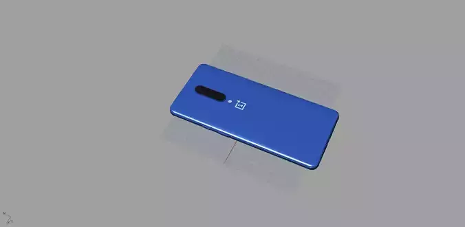 oneplus 7 pro blue 3D print model 3D model