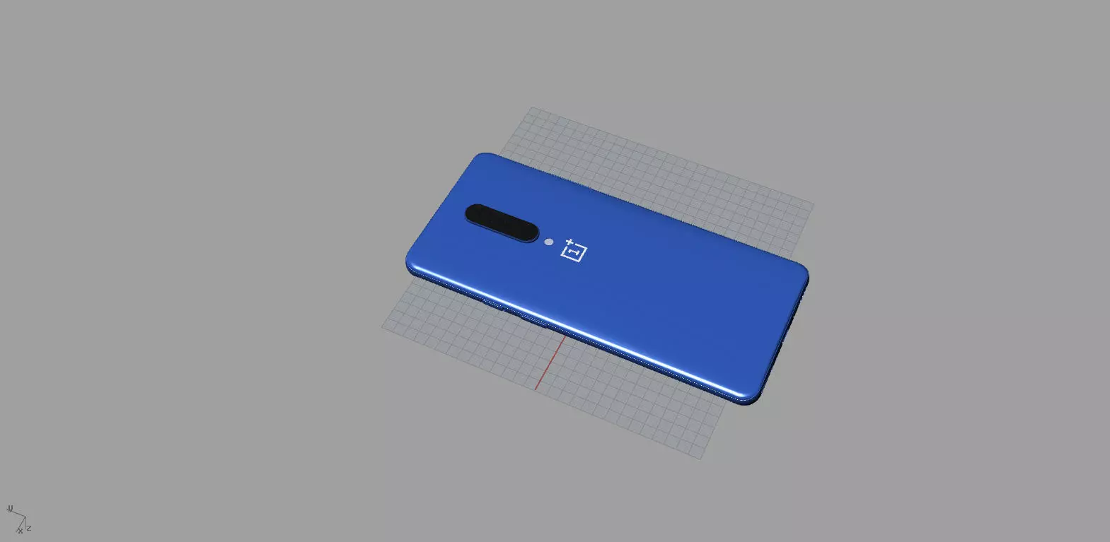oneplus 7 pro blue 3D print model 3D model