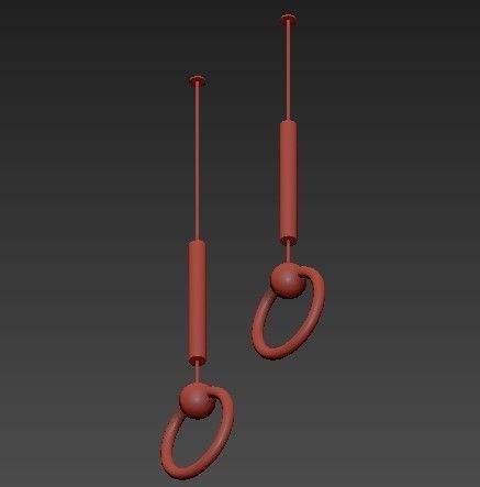 Lee Broom Ring Suspension Lamp 3D model_2