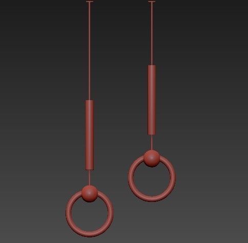 Lee Broom Ring Suspension Lamp 3D model_1