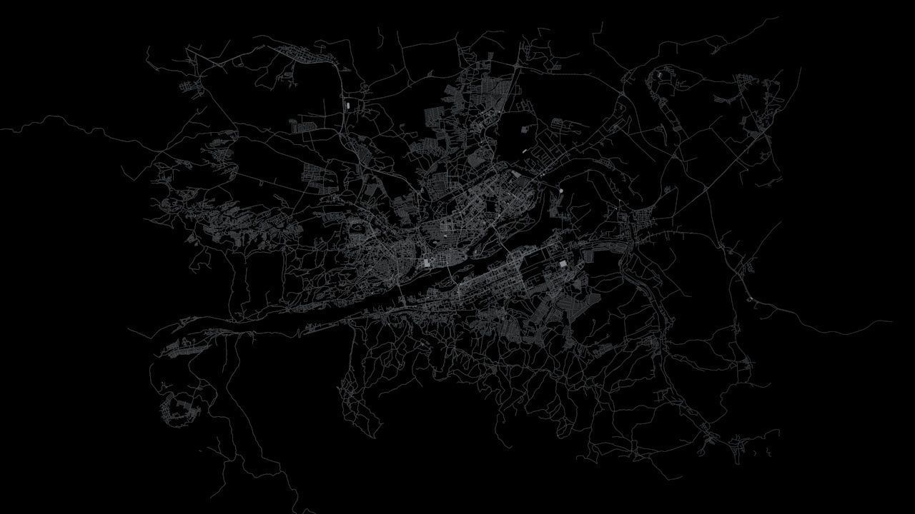 Krasnoyarsk Road Network and Streets 3D model_8