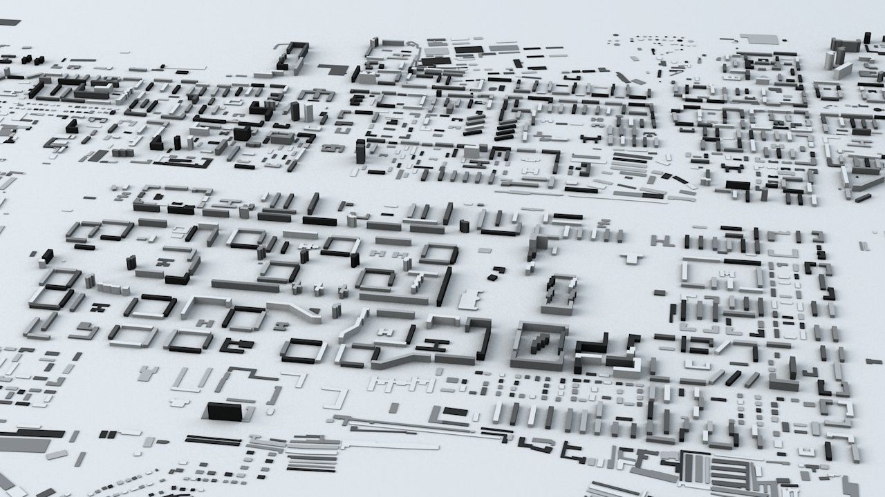 Krasnoyarsk Streets and Buildings 3D model_2