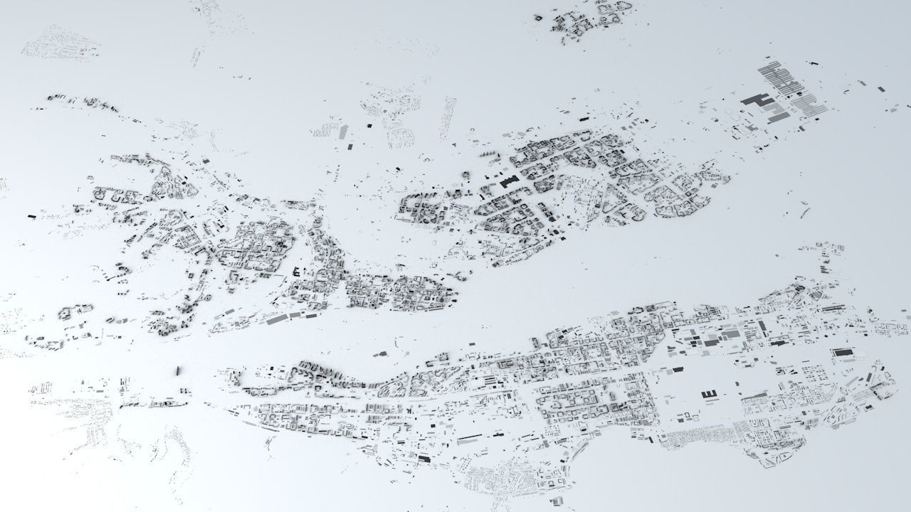 Krasnoyarsk Streets and Buildings 3D model_1