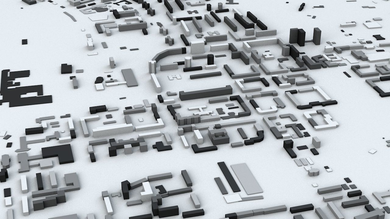 Krasnoyarsk Streets and Buildings 3D model_4