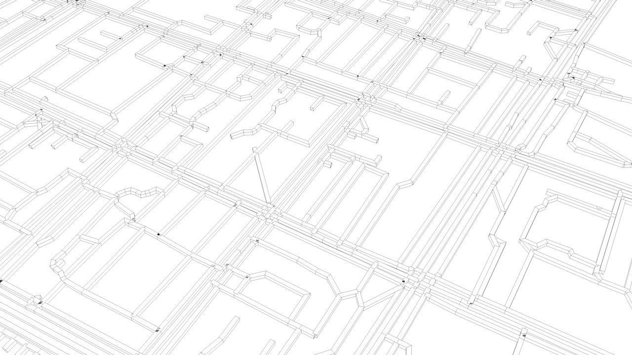 Arkhangelsk Road Network and Streets 3D model_11