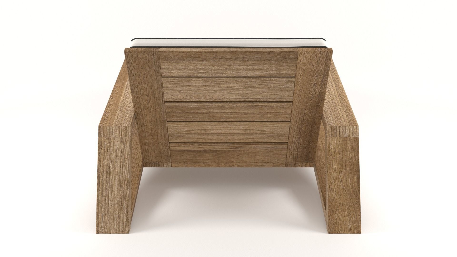 Olema Teak Lounge Chair v2 - 3ds Max 3D model_10