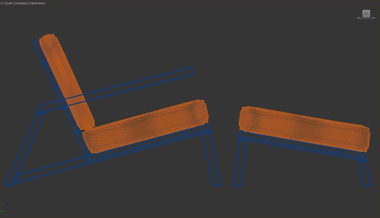 Olema Teak Lounge Chair v2 - 3ds Max 3D model_37
