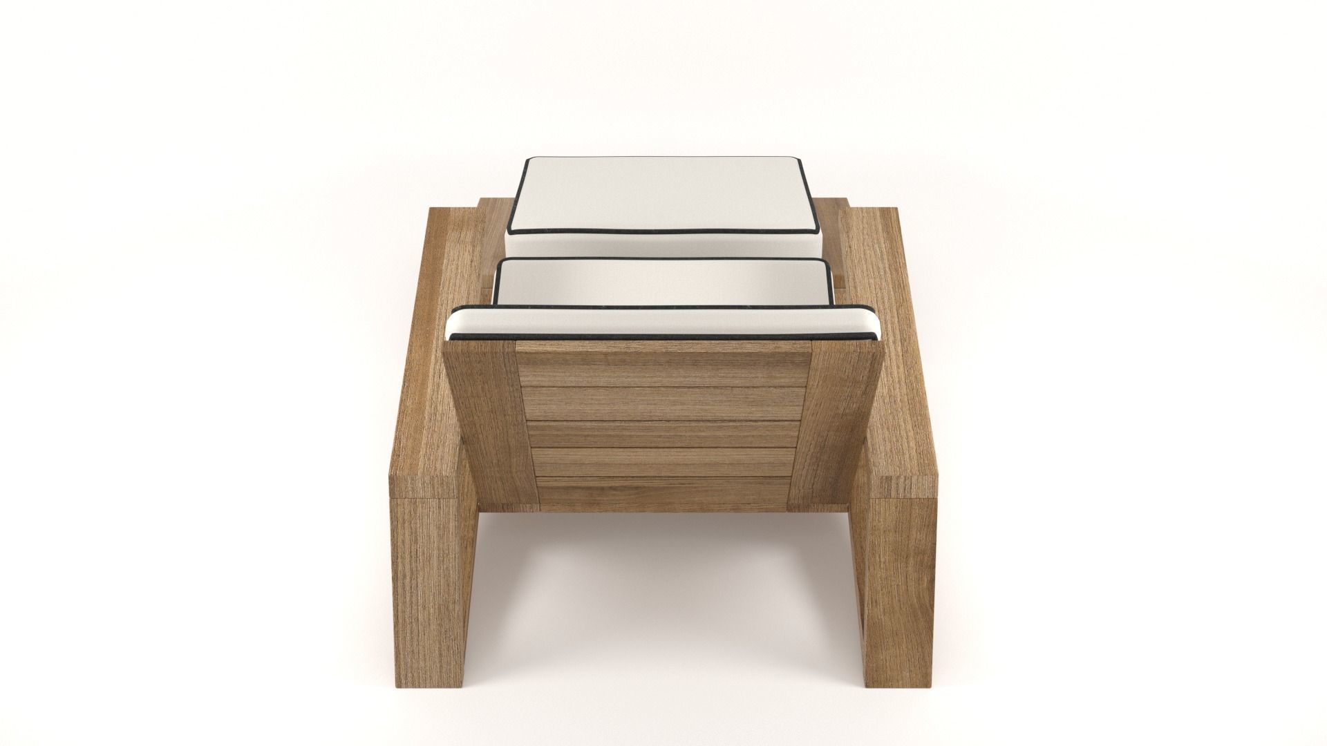 Olema Teak Lounge Chair v2 - 3ds Max 3D model_28