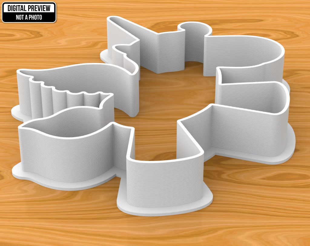 Baby Unicorn Cookie Cutter 3D print model_1