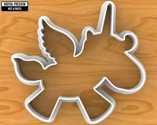 Baby Unicorn Cookie Cutter