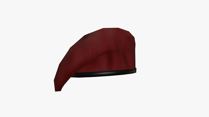 Commando Beret - Low Poly PBR Low-poly 3D model