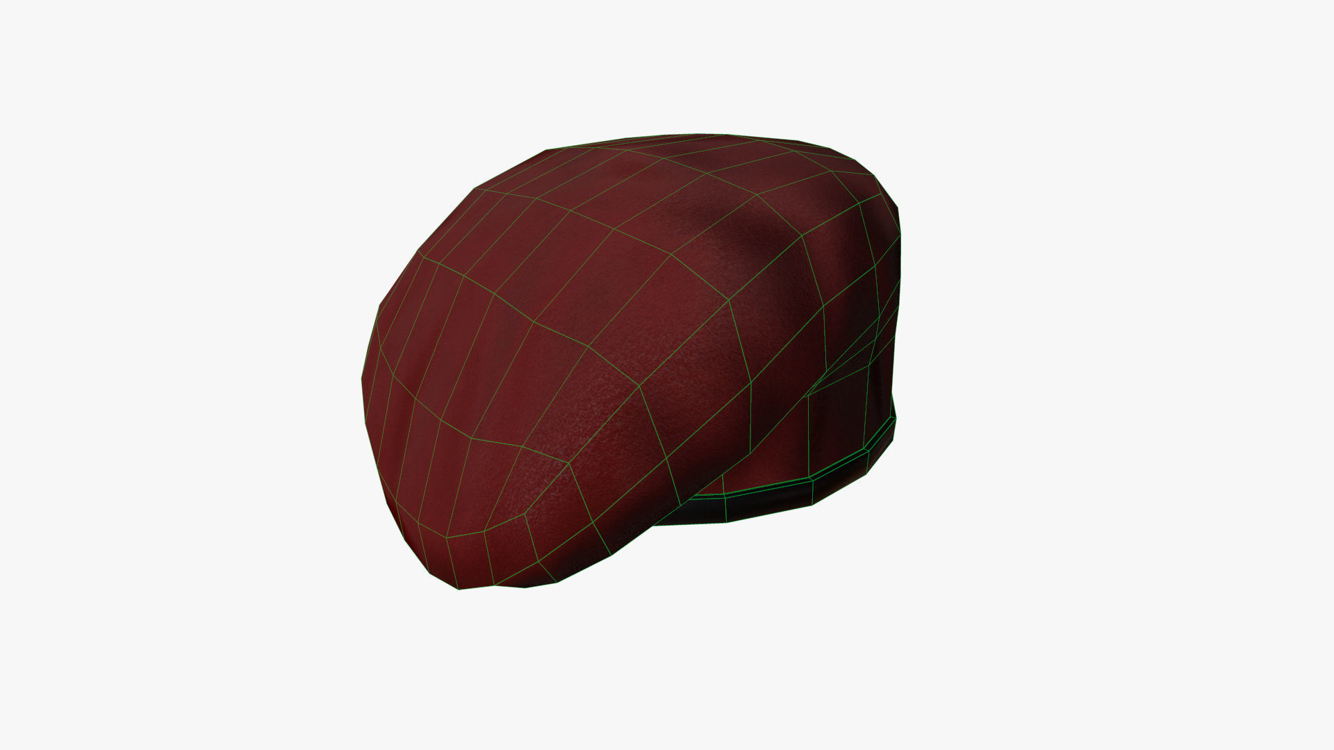 Commando Beret - Low Poly PBR Low-poly 3D model_9