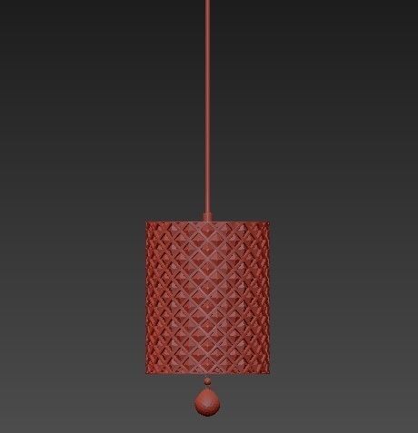 Crystal Pendant Lights 3D model_1