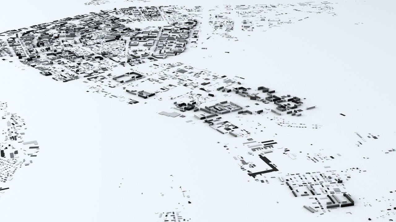 Arkhangelsk Streets and Buildings 3D model_4