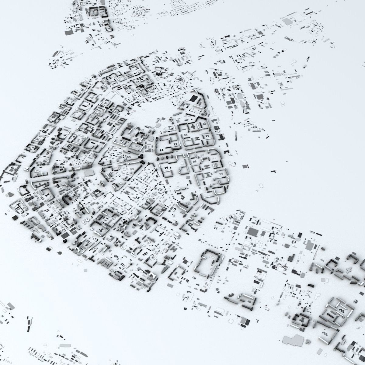 Arkhangelsk Streets and Buildings 3D model_2