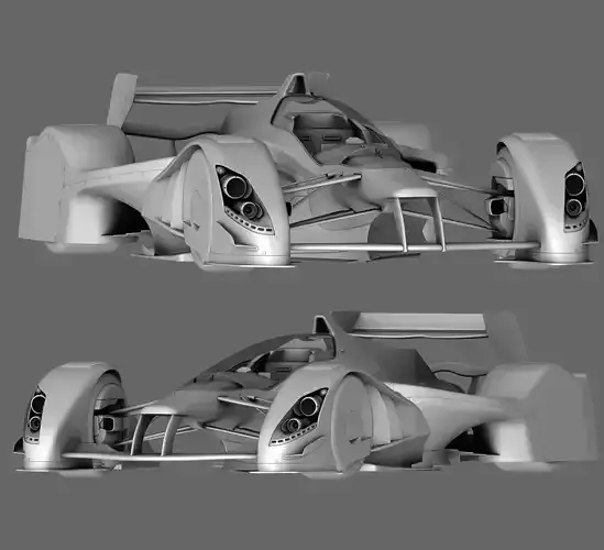 RB X2010 X1 5G Formula Concept Low-poly 3D model