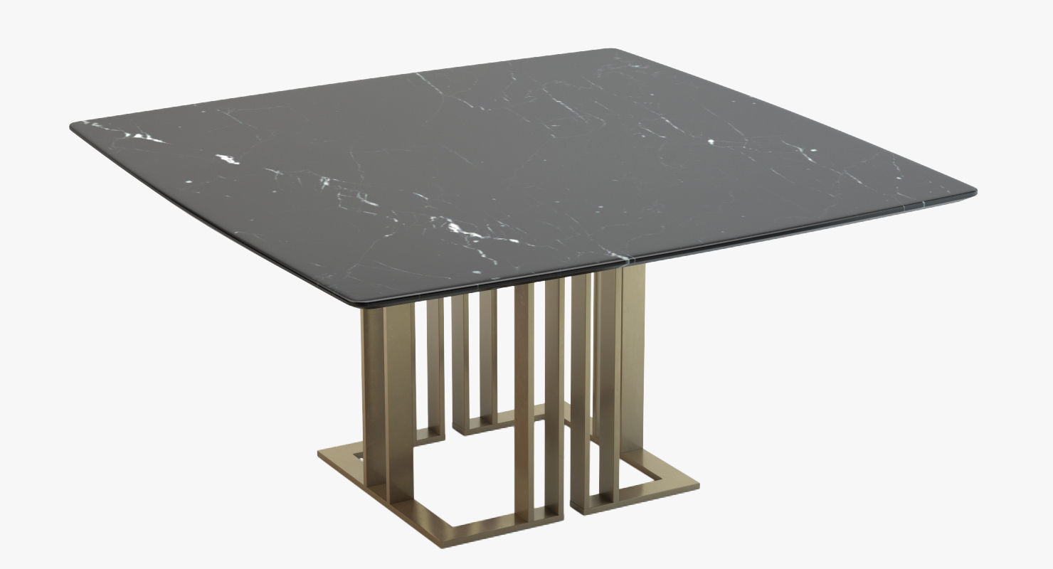 Meridiani Tables Charlie Rectangle Low-poly 3D model_3