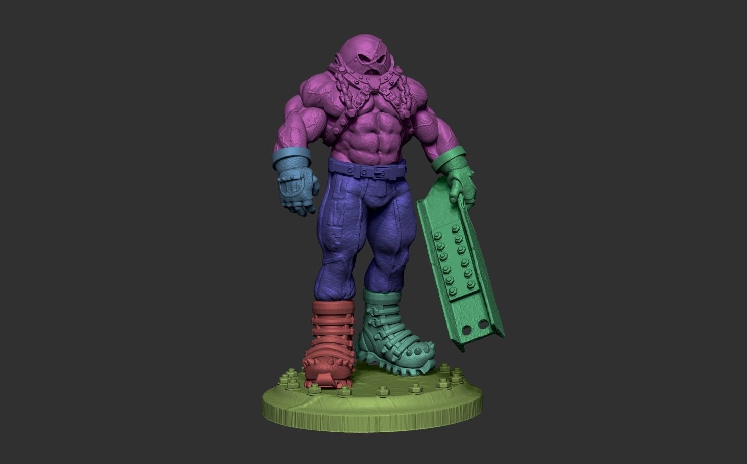 Juggernaut 3D print model_11