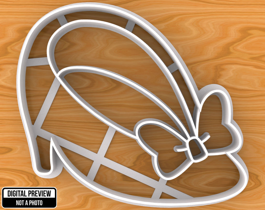 Minnie Mouse Shoe with Bow Cookie Cutter