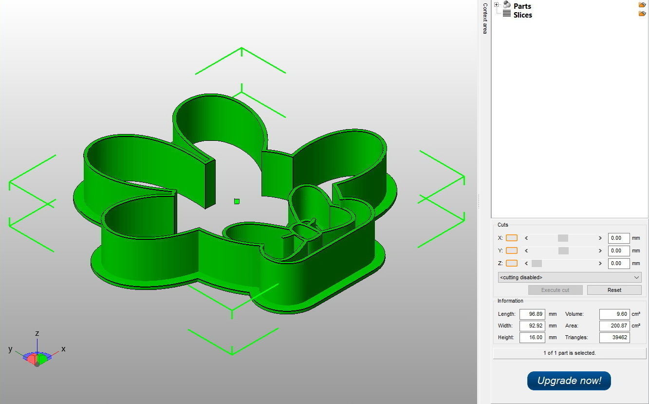 Minnie Mouse Hand with Bow Cookie Cutter 3D print model_2