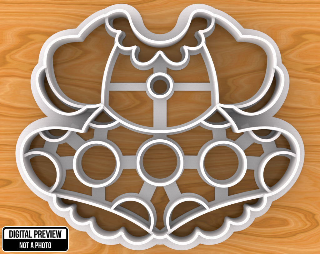 Minnie Mouse Dress Cookie Cutter