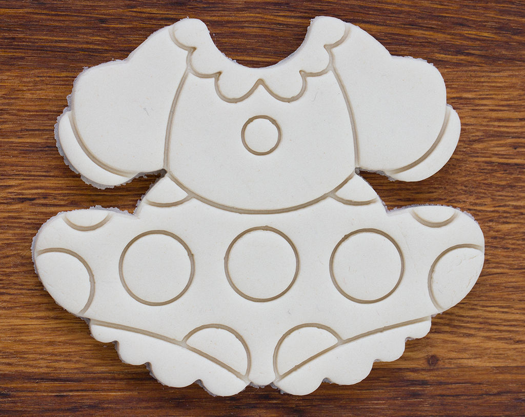 Minnie Mouse Dress Cookie Cutter 3D print model_3