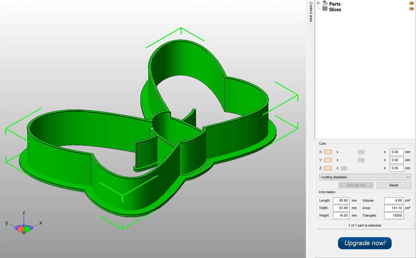 Minnie Mouse Bow Cookie Cutter 3D print model_2