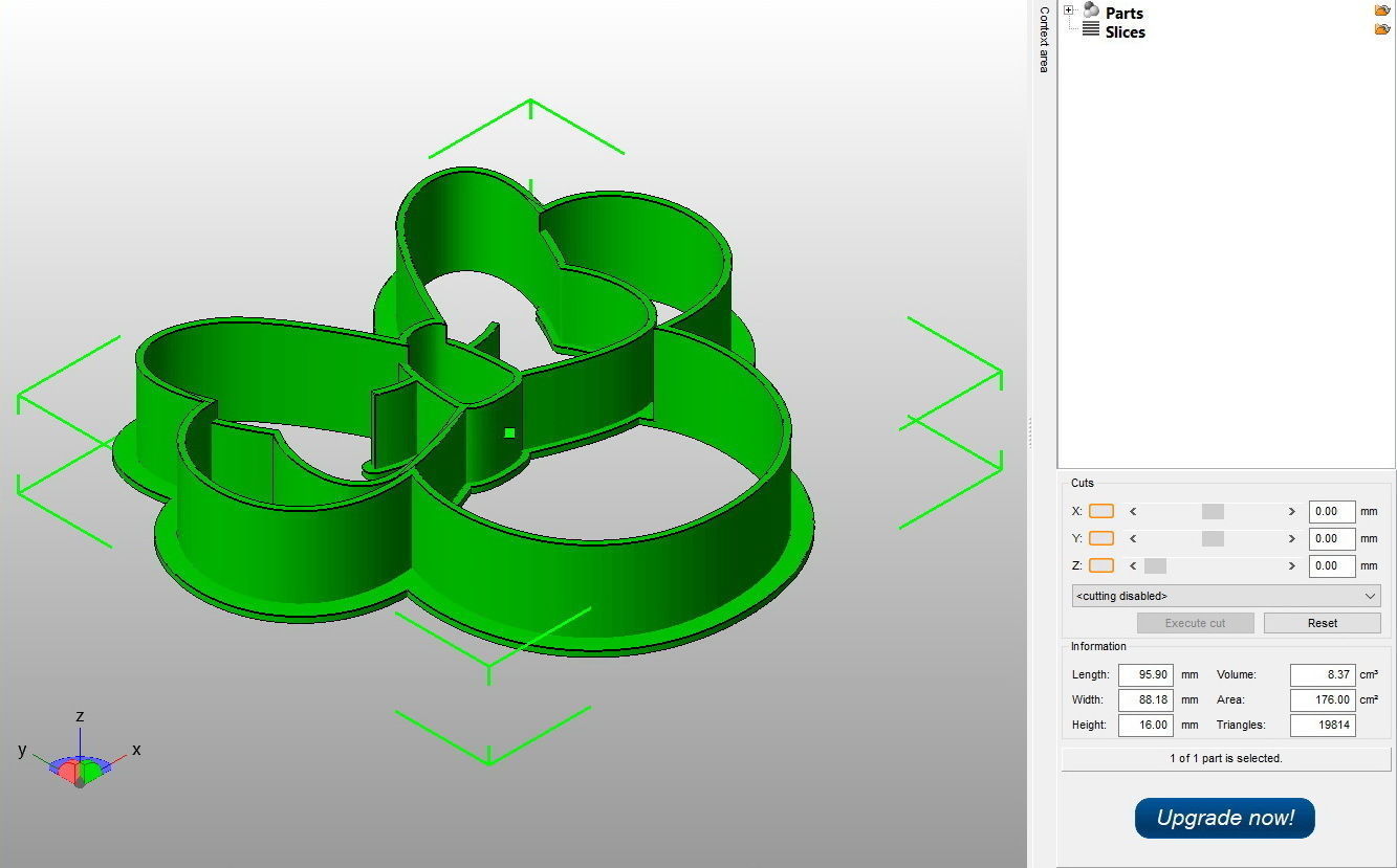 Minnie Mouse Head with Bow Cookie Cutter 3D print model_2