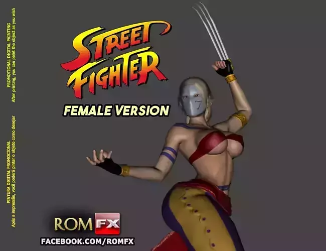Street Fighter Vega Female Version - Printable 3D print model