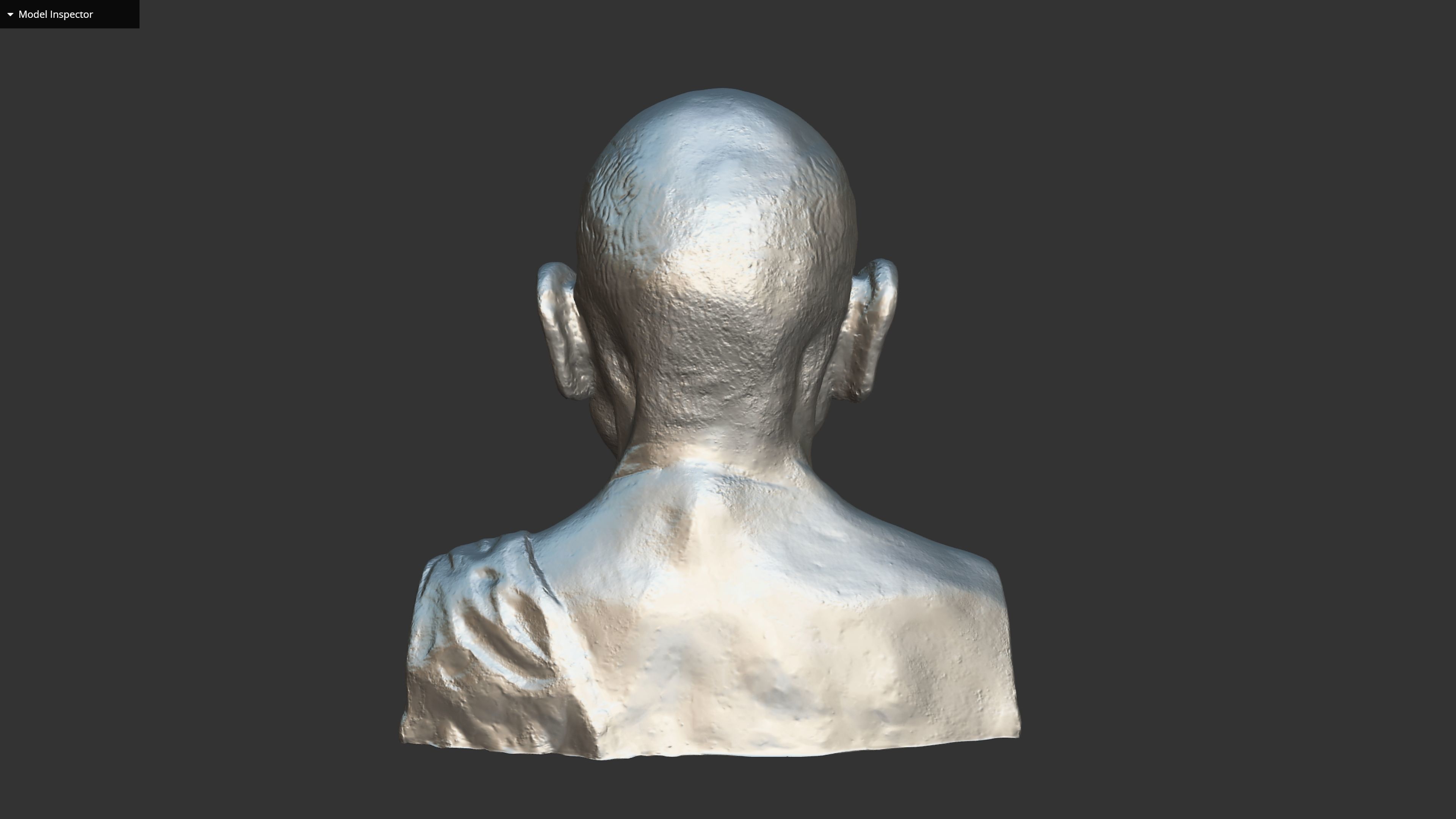 Gandhi by Enrique Garcia Low-poly 3D model_12