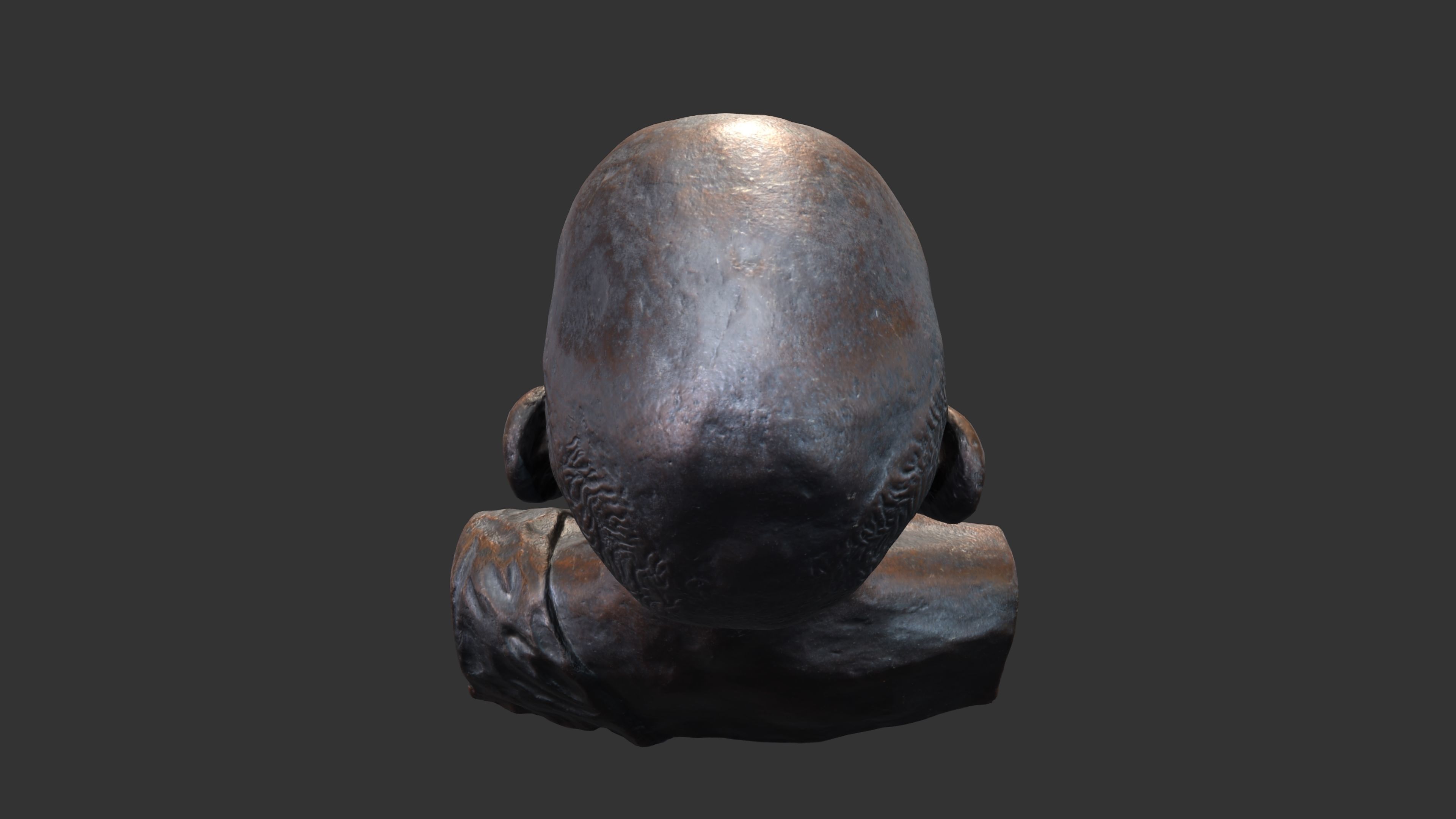 Gandhi by Enrique Garcia Low-poly 3D model_9