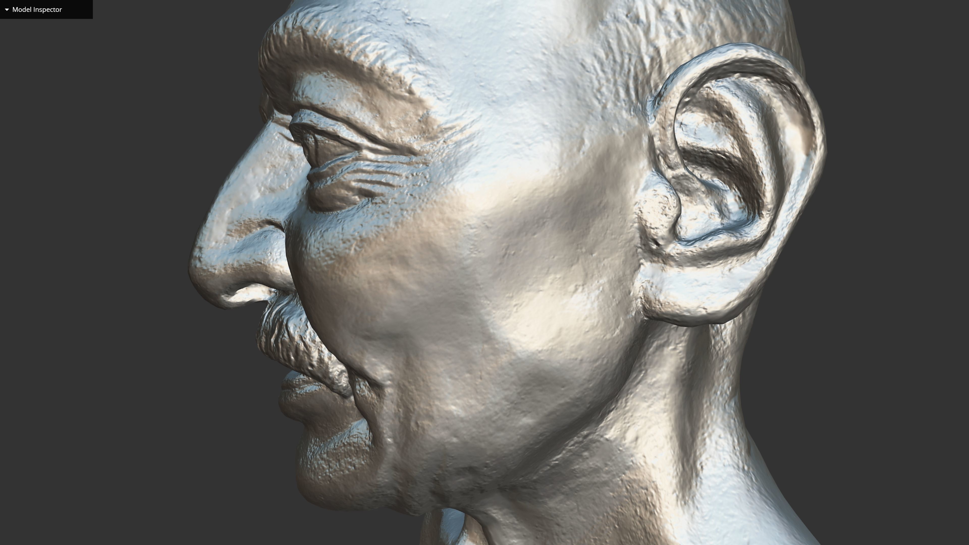 Gandhi by Enrique Garcia Low-poly 3D model_18