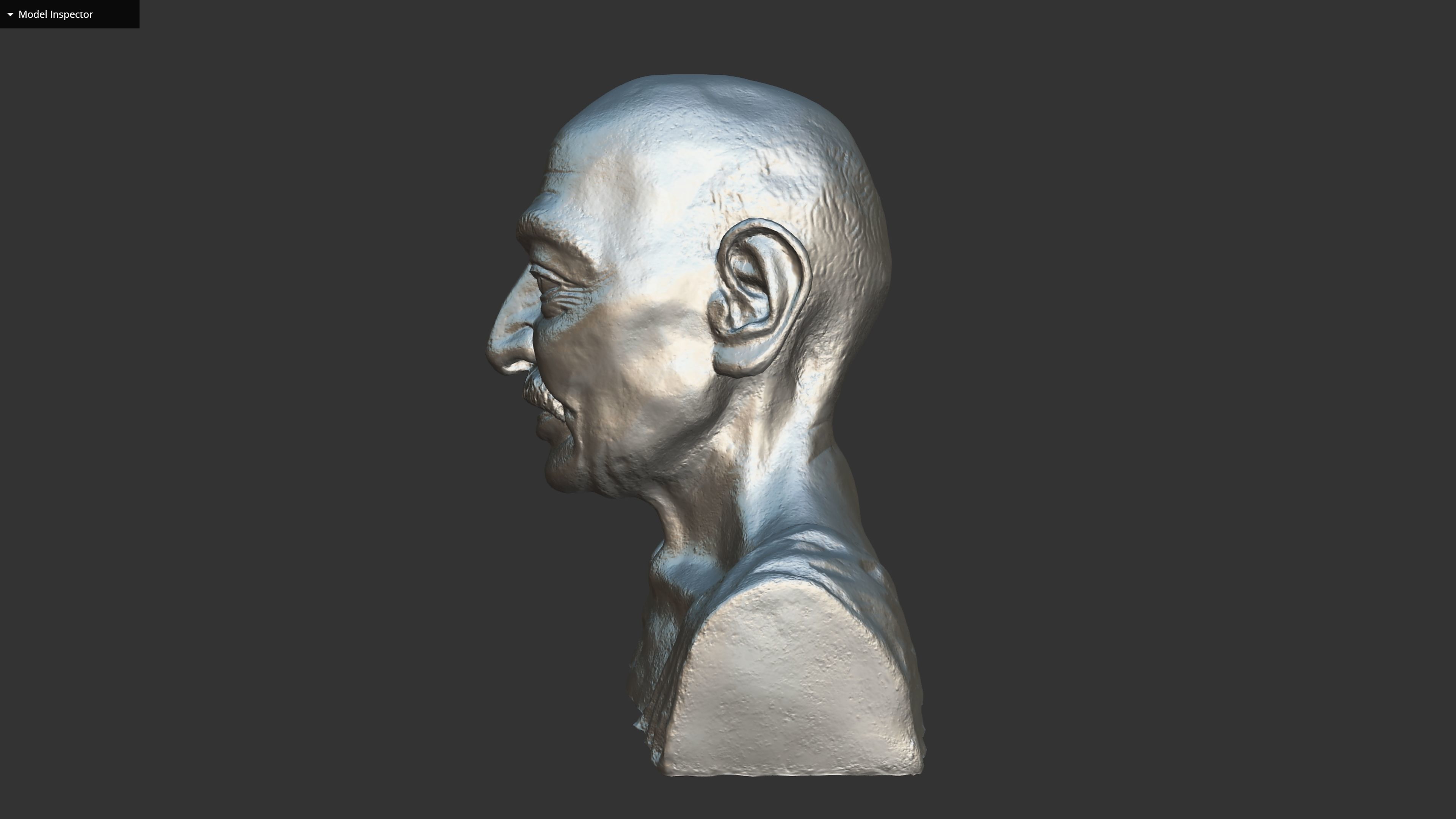 Gandhi by Enrique Garcia Low-poly 3D model_15