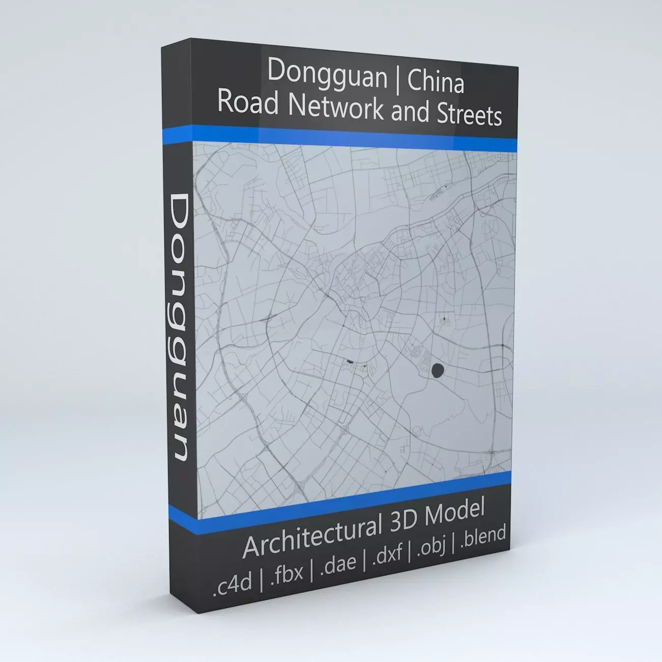 Dongguan Road Network and Streets 3D model_0