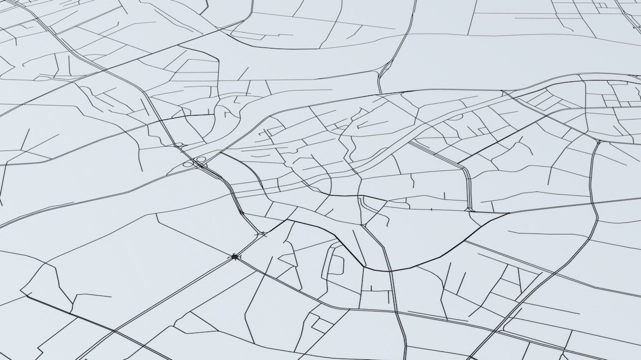 Dongguan Road Network and Streets 3D model_2