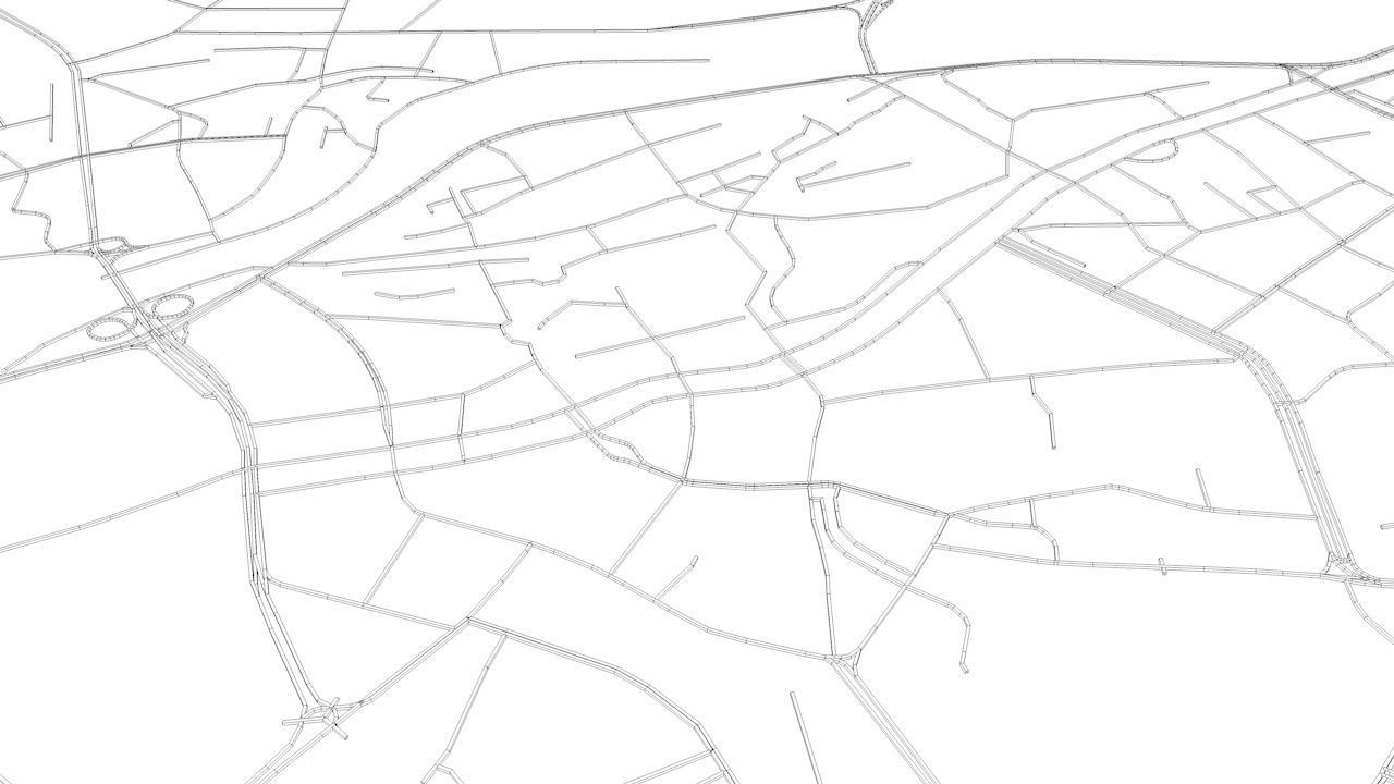 Dongguan Road Network and Streets 3D model_11