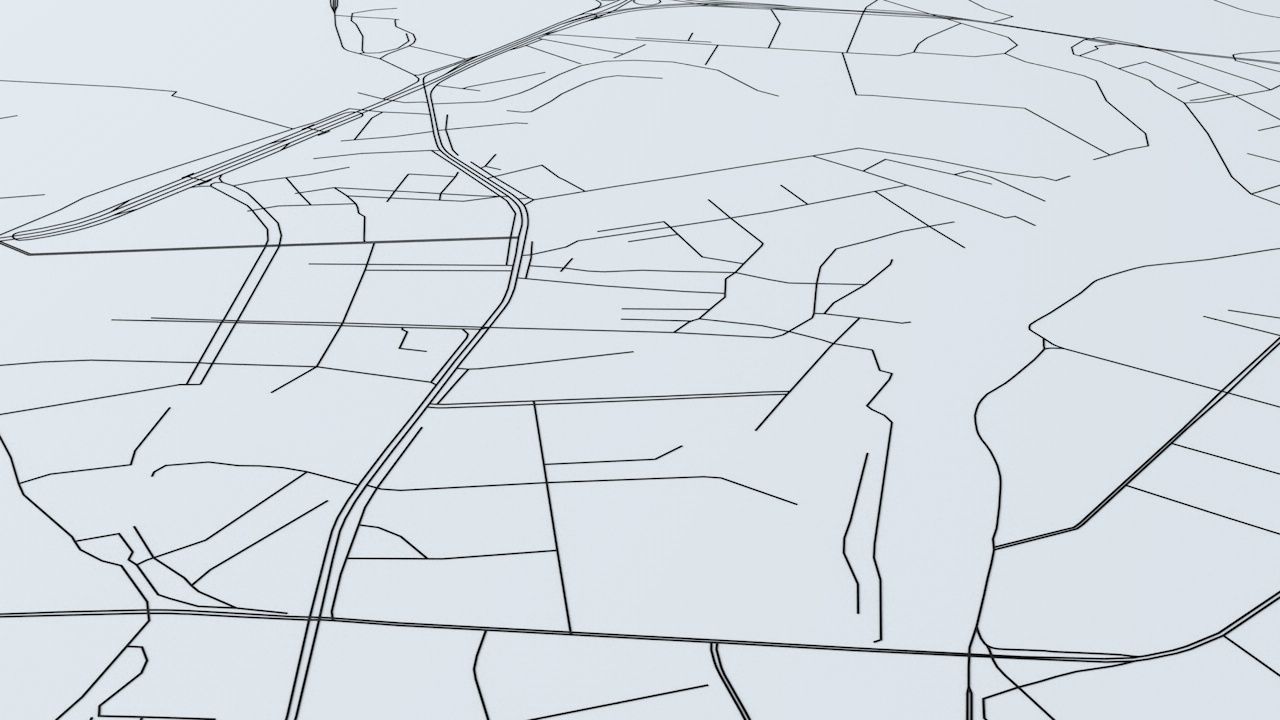 Dongguan Road Network and Streets 3D model_4