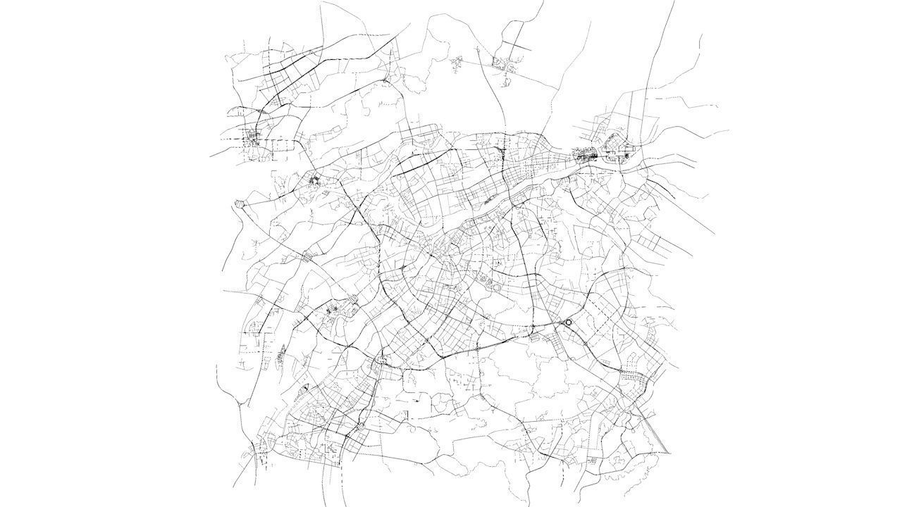 Dongguan Road Network and Streets 3D model_9
