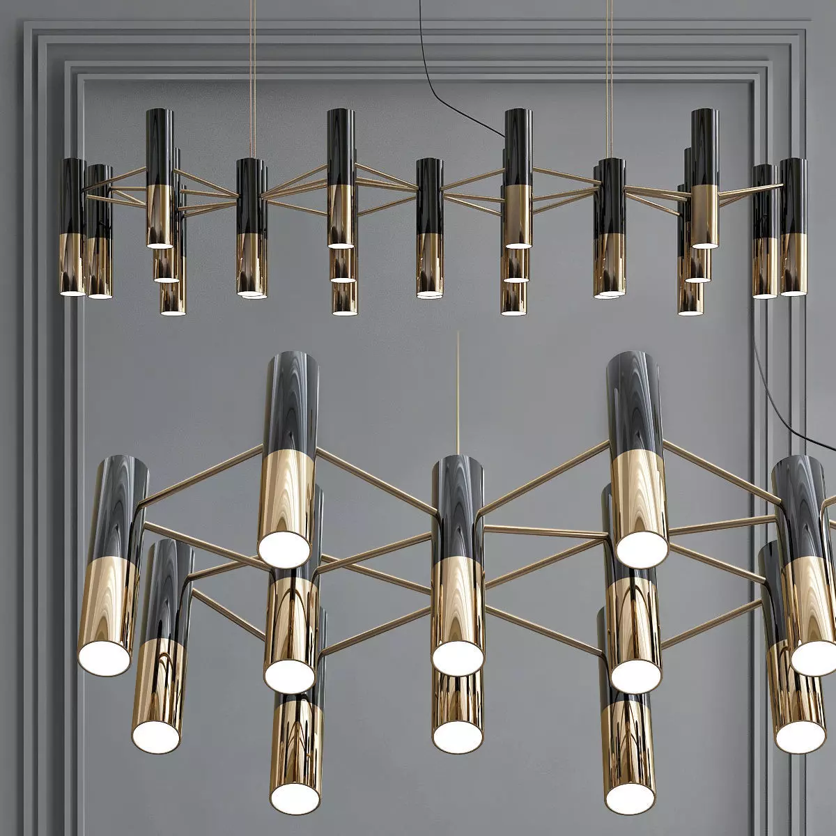 Delightfull chandelier 3D model_0