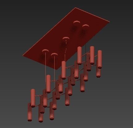 Delightfull chandelier 3D model_1