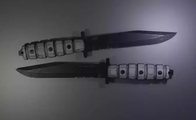 TPUS01  US Combat knife Low-poly 3D model