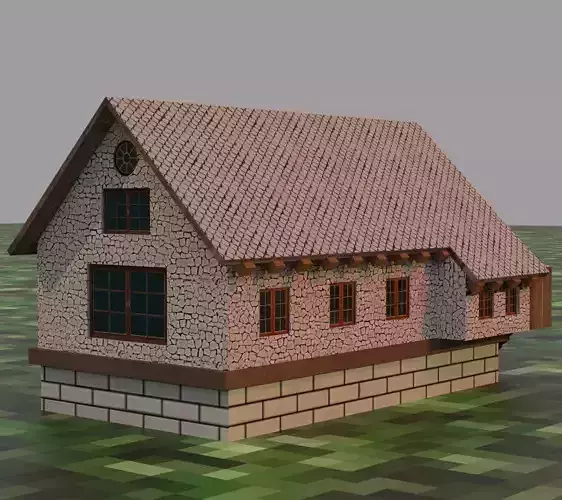 Medieval lowpoly house