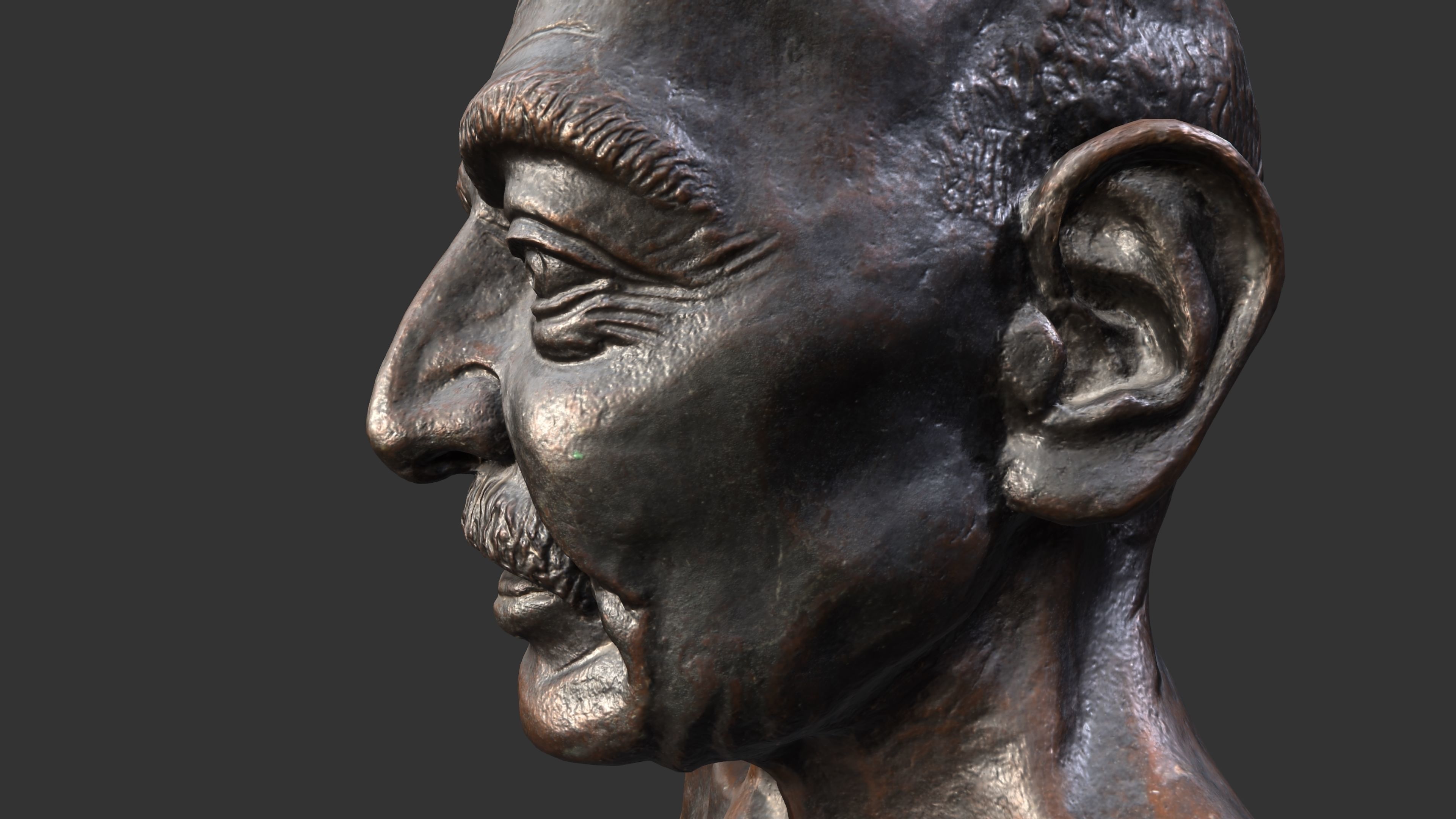 Gandhi by Enrique Garcia 3DP 3D print model_14