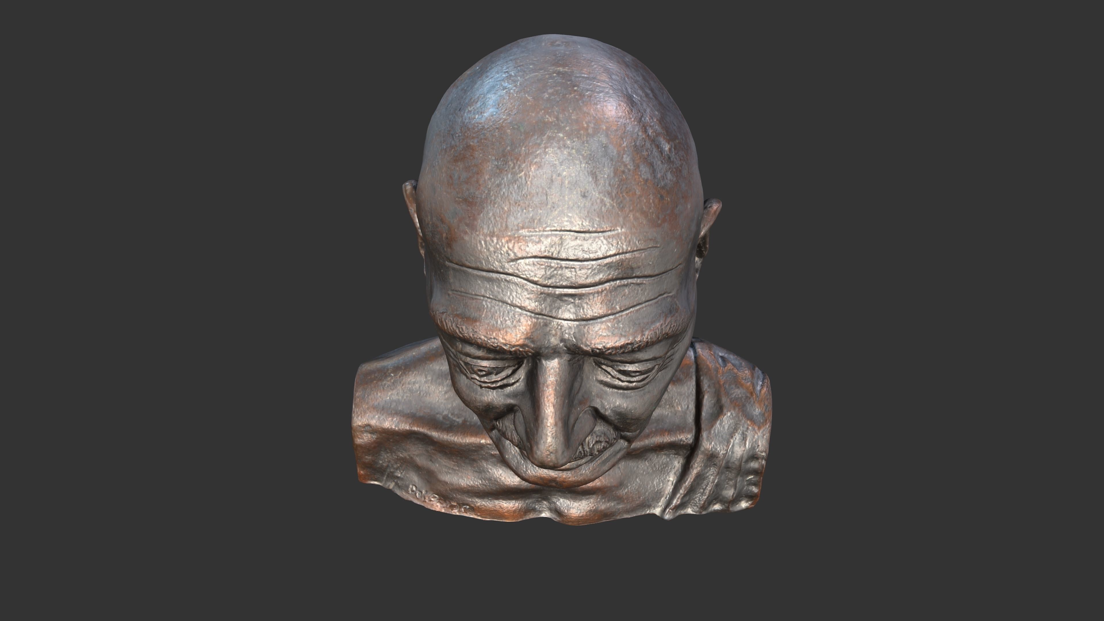 Gandhi by Enrique Garcia 3DP 3D print model_16