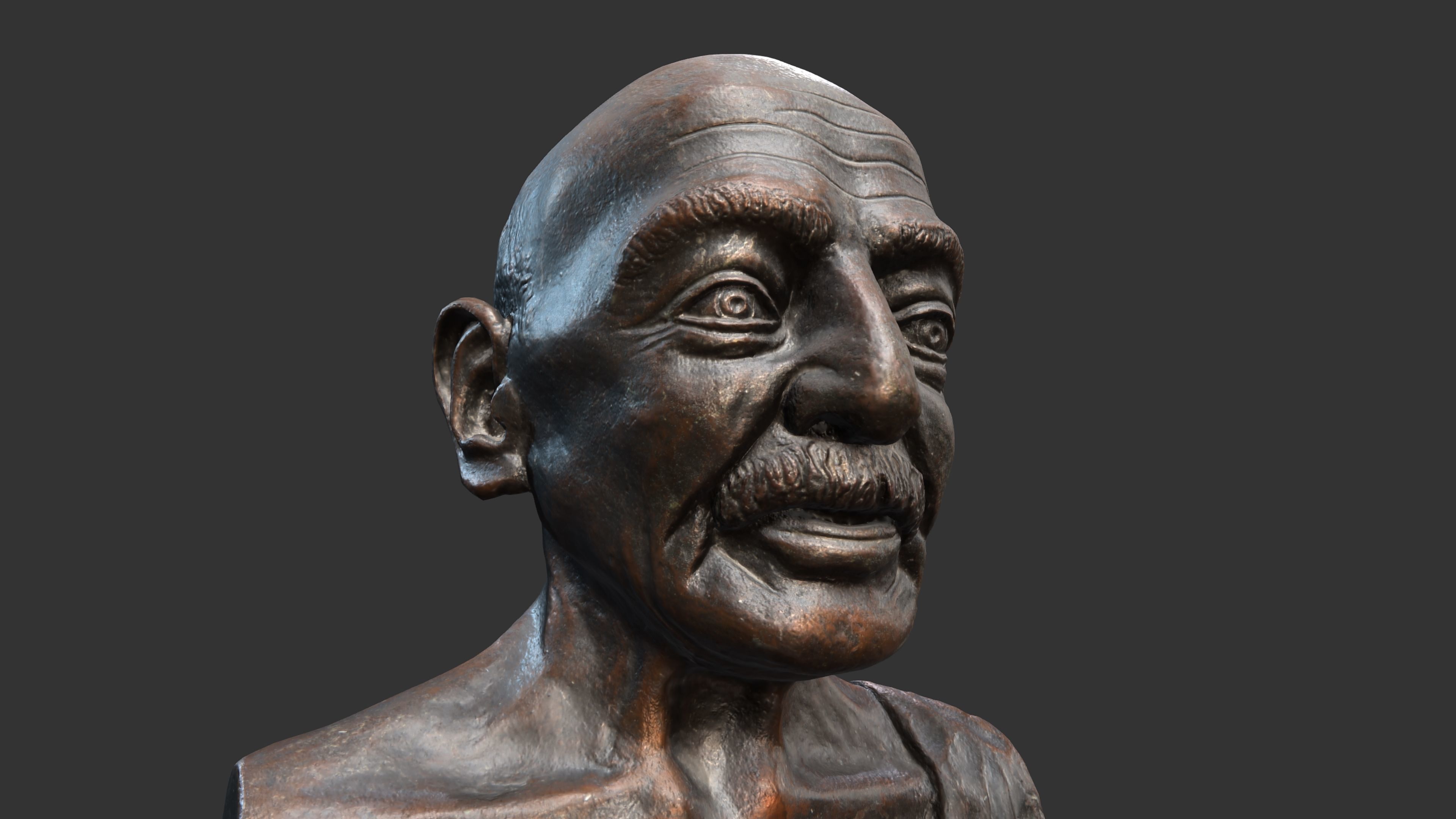 Gandhi by Enrique Garcia 3DP 3D print model_10