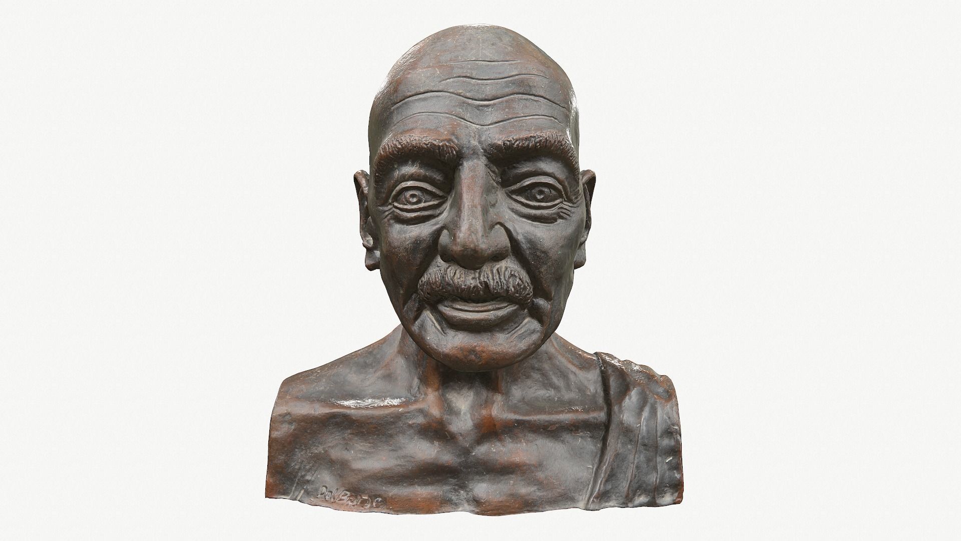 Gandhi by Enrique Garcia 3DP 3D print model_6