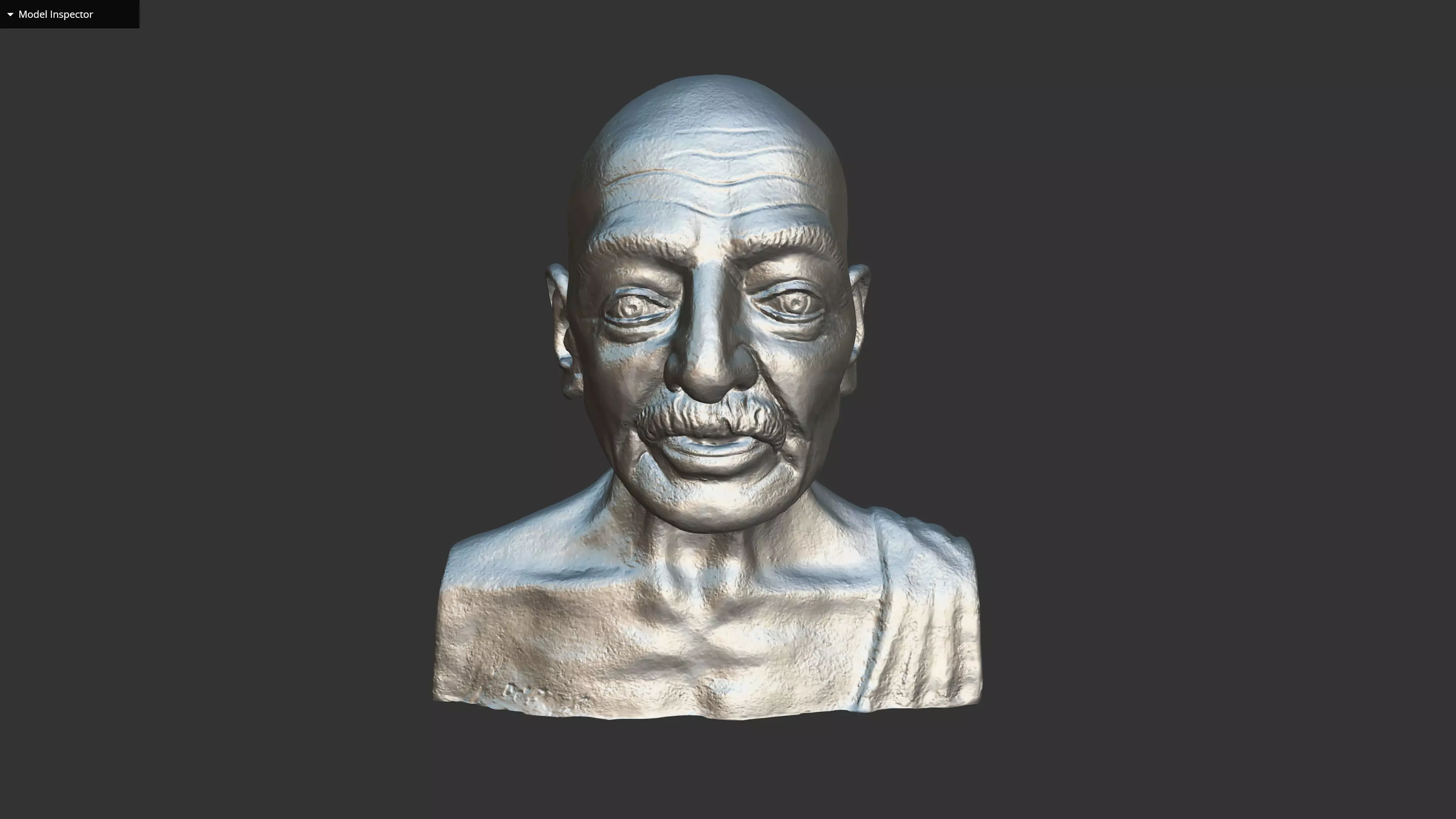Gandhi by Enrique Garcia 3DP 3D print model_0