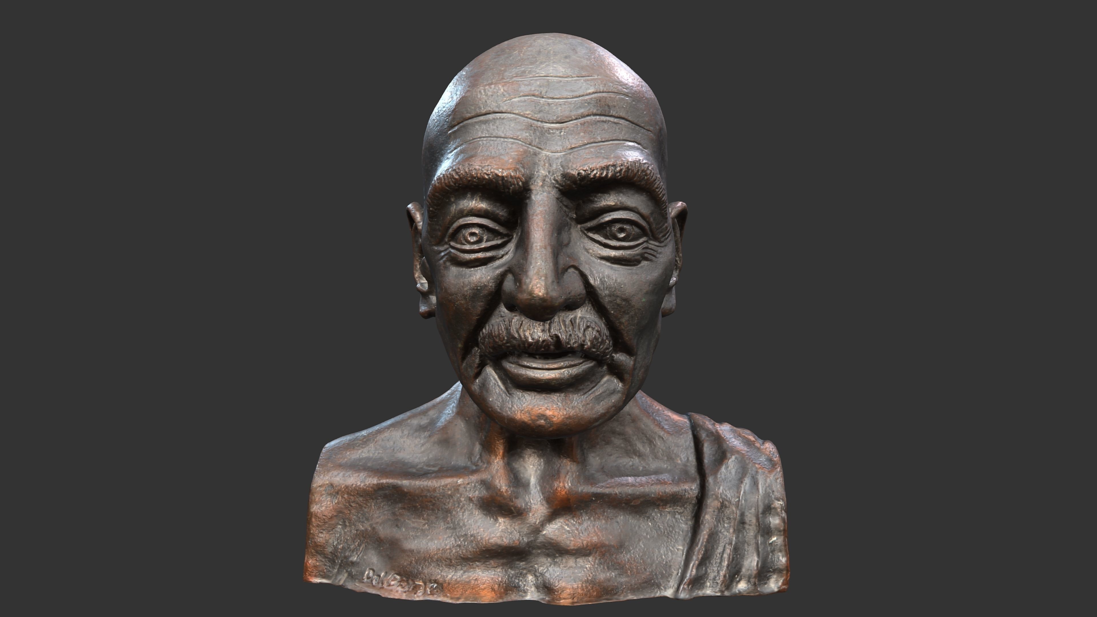 Gandhi by Enrique Garcia 3DP 3D print model_5