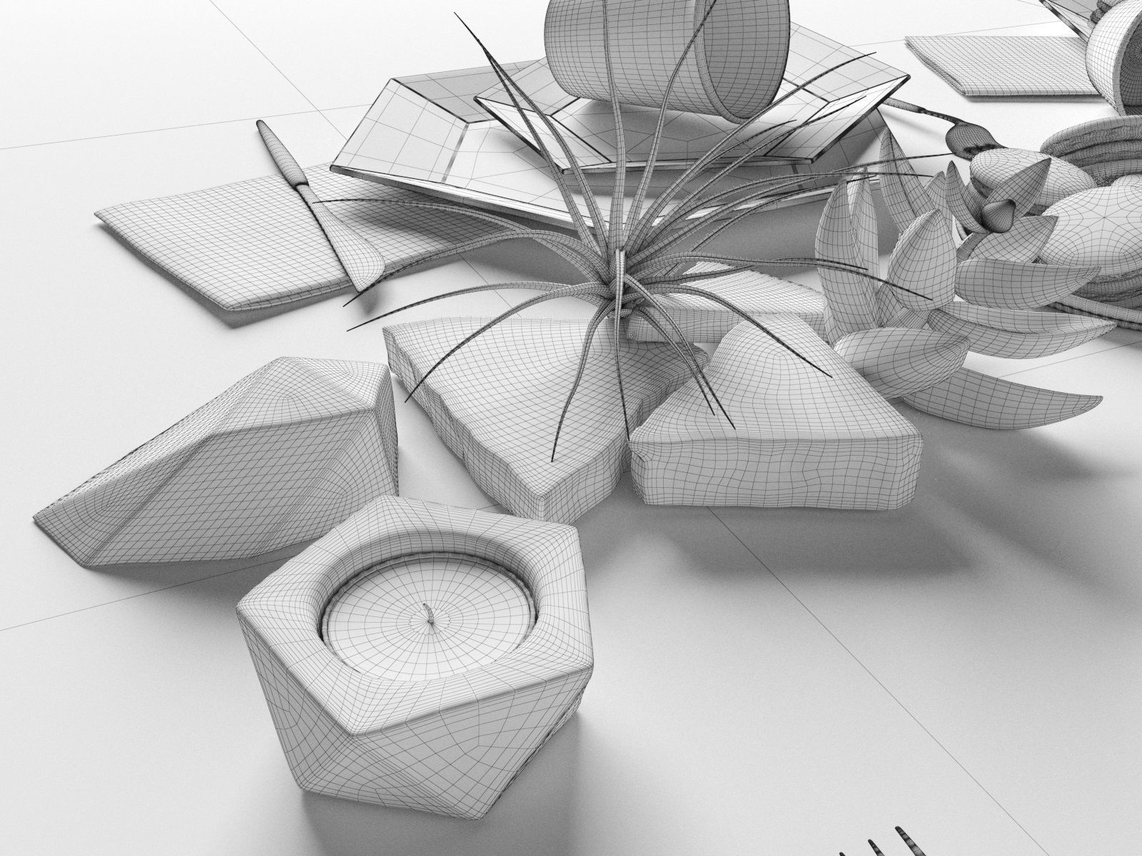 Malibu Top Set 3D model_4