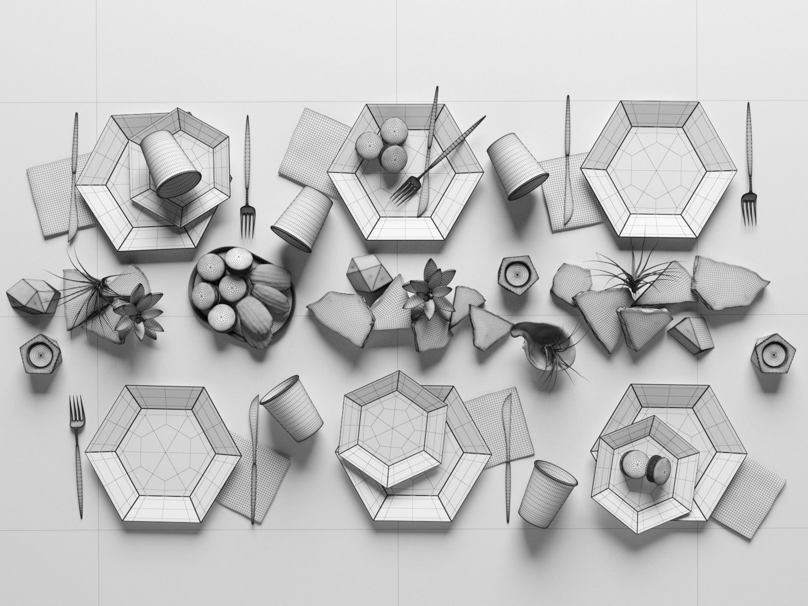 Malibu Top Set 3D model_3